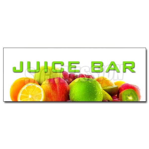 Signmission JUICE BAR DECAL sticker smoothies healthy fresh fruit fiber vitamins fitness, D-36 Juice Bar D-36 Juice Bar - main
